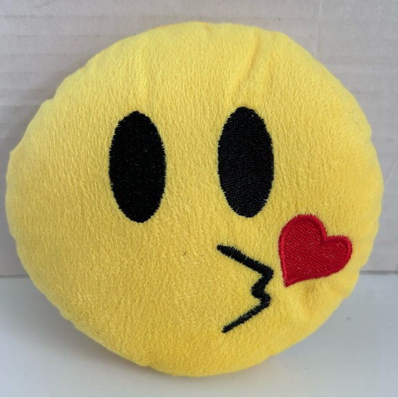 Lot of 5 EMOJI PILLOWS 5-1/2” diameter each - Picture 8 of 8